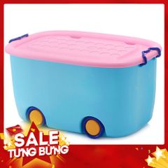 Thùng ô tô đựng đồ chơi có bánh xe size to 58 x 39 x 31cm chất đẹp