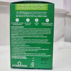[Mẫu Mới] Viên uống Bổ Sung Vitamin & Khoáng Chất Vitabiotics Pregnacare Breastfeeding - 84 viên - Hỗ Trợ Mẹ Cho Con Bú - Cung Cấp Dinh Dưỡng Cần Thiết Cho Sức Khoẻ Mẹ & Bé - S/P Chuẩn UK 