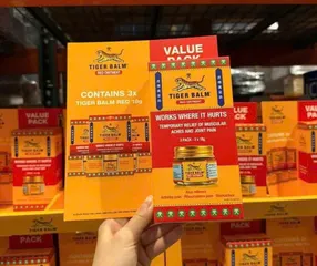 Tiger Balm Red 18g Cù Là Con Hổ Dạng Hũ Nhỏ Gọn