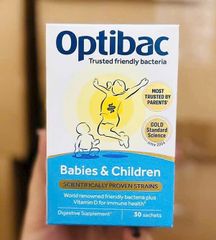 Men Vi Sinh Optibac Babies & Children [Hộp : 30 gói] - SP Chuẩn UK