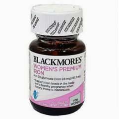 Viên Sắt cho Mẹ Bầu Blackmores Women's Premium Iron 30 viên - Giảm Thiếu Máu & Hỗ Trợ Thai Kỳ Khỏe Mạnh  - S/P Chuẩn Úc