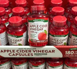 Viên Uống Giấm Táo Giảm Cân, Giấm Táo Hữu Cơ Nature’s Truth Apple Cider Vinegar 1200mg -180v