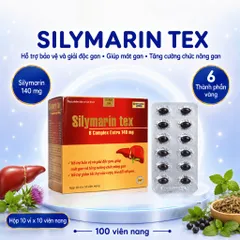 (Đỏ) Viên uống SILYMARIN TEX ĐỎ 100V tốt cho gan, bồi bổ gan, bảo vệ và giải độc gan, làm mát gan