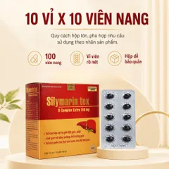 (Đỏ) Viên uống SILYMARIN TEX ĐỎ 100V tốt cho gan, bồi bổ gan, bảo vệ và giải độc gan, làm mát gan