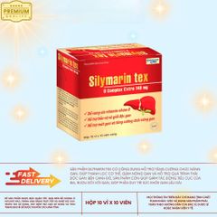 Viên Uống Bổ Gan Silymarin Tex Hộp 100 Viên – Hỗ Trợ Chức Năng Gan, Bổ Sung Vitamin B