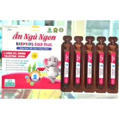 siro ăn ngủ ngon baby kids gold plus ăn ngon hỗ trợ bé ăn ngon ngủ tốt bé thông minh tăng đề kháng hộp 20 ống
