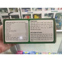 GINKOMEGA 3 Q10 Giúp hoạt huyết dưỡng não, an thần tạo giấc ngủ sâu, đau mỏi vai gáy hộp 100 viên