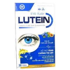 Viên uống bổ mắt Eye Ruby Lutein Omekid Tobe DHA Zeaxanthin (Hộp 30 viên) Hỗ trợ giúp tăng cường thị lực