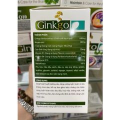 Ginkgo biloba, q10, cao đinh lăng giúp tăng lưu thông máu não, bổ não, cải thiện đau đầu, chóng mặt. H100v