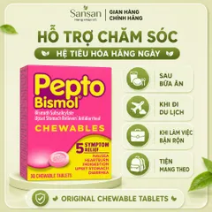 Viên nhai Pepto Bismol Original Chewable Tablets 30 Viên Vị Gốc - Nội địa Mỹ