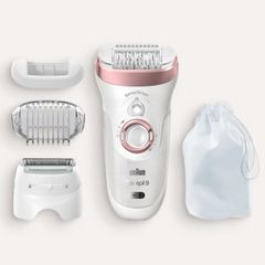 Máy cạo lông khô & ướt, Cạo râu, tỉa lông Braun Silk-epil 9-720