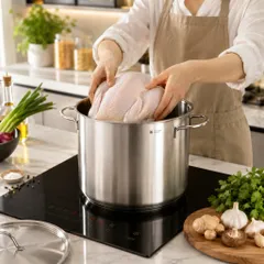 Nồi Luộc Gà WMF 28cm 14L Chính Hãng Đức - Thép Không Gỉ Cromargan Cao Cấp, Thiết Kế Hiện Đại, Tiện Dụng Cho Mọi Bữa Ăn