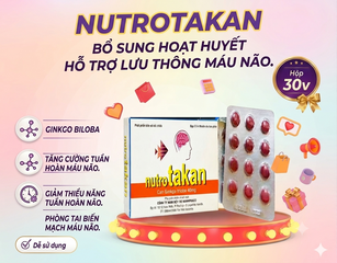 VIÊN UỐNG HỖ TRỢ NUTROTAKAN HỘP 30 VIÊN