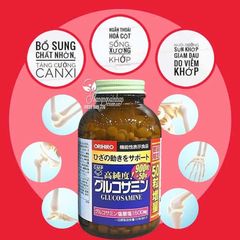 Viên Uống Glucosamine Orihiro 1500mg 900 Viên Nhật Bản Chính Hãng | Hỗ Trợ Sức Khỏe Xương Khớp & Sụn Khớp
