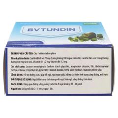 VIÊN UỐNG HỖ TRỢ GIẤC NGỦ BVTUDIN HỘP 100 VIÊN