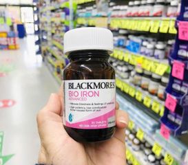 Viên Bổ Sung Sắt Blackmores Bio Iron Advanced 30 viên - Cải Thiện Hấp Thu Sắt - Tăng Cường Năng Lượng & Hỗ Trợ Thai Kỳ Khỏe Mạnh - S/P Chuẩn Úc