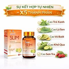 Viên Giảm Cân siêu tốc NANO SLIM Hỗ trợ giảm cân, tạo dáng, giữ dáng, chuyển hóa chất béo dư thừa, giúp dáng thon ngọn