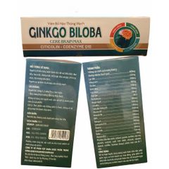 Ginkgo Biloba Cere Brain Max 600mg++ Viên Bổ Não Thông Mạch Hỗ Trợ Tuần Hoàn Máu Não Hộp 100 Viên
