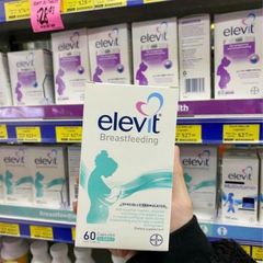 Viên uống Bổ Sung Vitamin Phục Hồi Sau Sinh cho Mẹ Bầu Elevit Breastfeeding 60 viên - S/P Chuẩn Úc