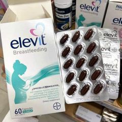 Viên uống Bổ Sung Vitamin Phục Hồi Sau Sinh cho Mẹ Bầu Elevit Breastfeeding 60 viên - S/P Chuẩn Úc