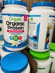 Bột Protein Hữu Cơ Orgain Organic Protein 1.22 kg - 21g Protein Thực Vật [Vegan] - Hương Vanilla Bean & Chocolate - Hàng nội địa USA