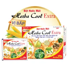 Bột nước mát herba cool extra vị bắp thơm ngon giúp thanh nhiệt mát gan (hàng date mới)