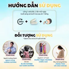 Viên Canxi Nano K2 EU - Bổ Sung Canxi Nano Chắc Khỏe Xương Và Phát Triển Chiều Cao