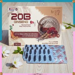 Viên uống 20B Ginseng Mediphar Bổ sung Vitamin, Nhân Sâm, Đông Trùng Hạ Thảo tăng đề kháng 100v 2029
