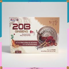 Viên uống 20B Ginseng Mediphar Bổ sung Vitamin, Nhân Sâm, Đông Trùng Hạ Thảo tăng đề kháng 100v 2029
