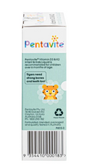 Siro hỗ trợ xương và răng chắc khoẻ Pentavite Vitamin D3 & K2 Infant & Kid liquid 30ml