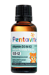 Siro hỗ trợ xương và răng chắc khoẻ Pentavite Vitamin D3 & K2 Infant & Kid liquid 30ml