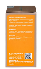 Viên uống bổ sung canxi, Vitamin D3, giúp xương răng chắc khoẻ Vitatree Kids Super Milky Calcium 330mg plus Vitamin D3 (Hộp 60 viên)