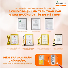 Viên uống bổ sung canxi, Vitamin D3, giúp xương răng chắc khoẻ Vitatree Kids Super Milky Calcium 330mg plus Vitamin D3 (Hộp 60 viên)