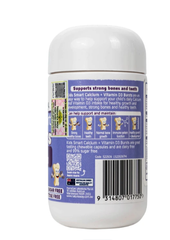 Viên uống bổ sung canxi và vitamin D3 giúp xương và răng chắc khỏe Nature's Way Kids Smart Bursts Calcium + Vitamin D3 (Hộp 50 viên)