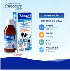 Siro bổ sung canxi khoáng chất chắc xương khoẻ khớp Vitabiotics Osteocare Liquid (200ml)