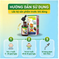Siro hỗ trợ hấp thu canxi Fitobimbi D3 + K2 (30ml)