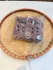 Túi đựng điện thoại làm thủ công bằng len, đồ handmade bằng len