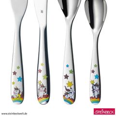 Bộ dao thìa dĩa 4 món WMF PAW Kids cutlery set Unicorn, 4-piece