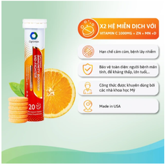 Viên sủi tăng cường sức đề kháng cho cơ thể Optimax Immunity Booster Vid-Fighter (20 viên)