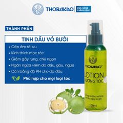 Lotion Dưỡng Tóc Thorakao Tinh Dầu Bưởi Kích Mọc Tóc Giúp Tóc Suôn Mượt 150ML