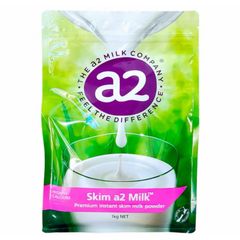 Sữa bột A2 Tách Béo Đạm A2 [Nội địa Úc] Skim A2 Milk Powder 1 kg - Phát Triển Chiều Cao & Thể Lực