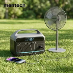 Trạm Sạc Di Động MENTECH MT300M1 300W 204.8Wh AC 220V, Pin Dự Phòng Camping, Sạc Laptop PD 60W