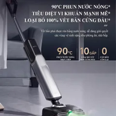 Máy hút bụi lau nhà XẺO MI Dreame Mova X40 Pro lau nước nóng 90°C, giặt & sấy khô giẻ 771798