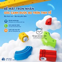 Đồ chơi lắp ráp tàu điên từ tính 113 chi tiết pin sạc nâng cao nhận thức khoa học kỹ thuật cho trẻ nhỏ