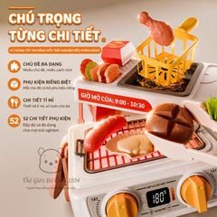 Bộ đồ chơi quầy bán gà rán mini hiệu ứng đổi màu 52 chi tiết giúp bé phát triển tư duy Thế giới đồ chơi 1104