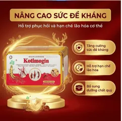 Viên uống Sâm - Đông Trùng Hạ Thảo tăng cường sức khỏe, tăng sức đề kháng Kotimogin (20 vỉ x 3 viên)