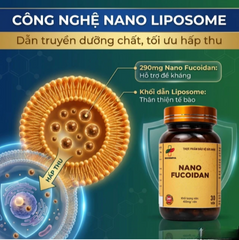 Viên uống hỗ trợ chống oxy hóa, hạn chế gốc tự do, tăng cường sức khỏe Nano Fucoidan Biochempha 30v