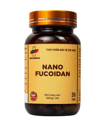 Viên uống hỗ trợ chống oxy hóa, hạn chế gốc tự do, tăng cường sức khỏe Nano Fucoidan Biochempha 30v