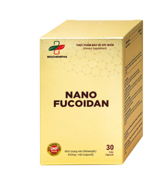 Viên uống hỗ trợ chống oxy hóa, hạn chế gốc tự do, tăng cường sức khỏe Nano Fucoidan Biochempha 30v