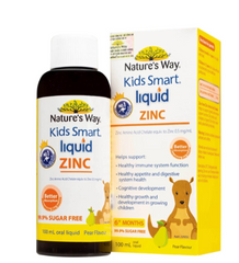 Siro bổ sung kẽm và hỗ trợ kích thích thèm ăn Kids Smart Liquid Zinc Nature's Way (Hộp 100ml)